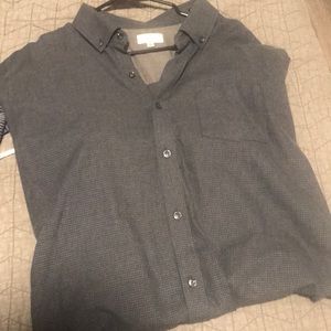 Houndstooth pattern Cotton Button Down XL